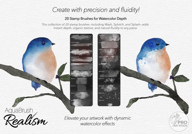 Procreate Watercolor Texture Brushes