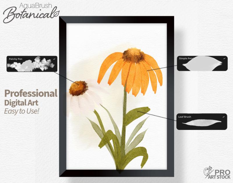 AquaBrush Botanical Edition for Procreate Watercolor Brushes